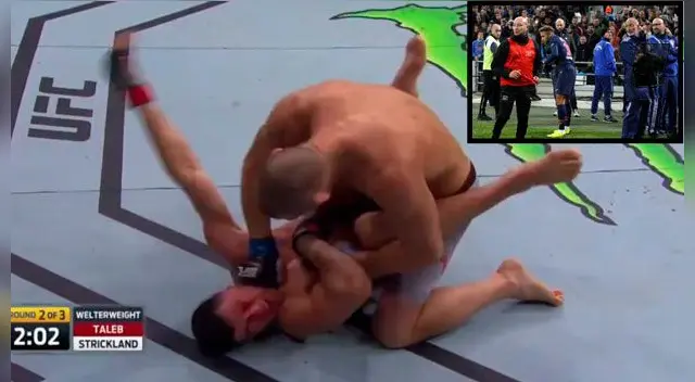 el francés de 34 años es peleador de MMA en la UFC y se subió al octágono pero se bajó rapidamente el francés de 34 años es peleador de MMA en la UFC y se subió al octágono pero se bajó rapidamente