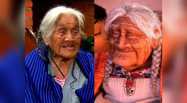 La mujer tienen más de 100 años y vive en un pueblo de México