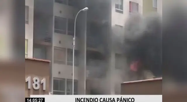 Incendio se registró en un edificio del distrito de San Miguel