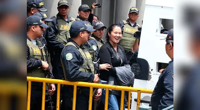 Marcha a favor de Keiko Fujimori