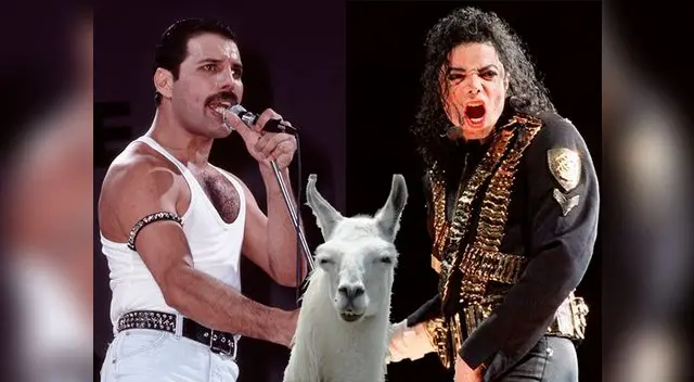 Michael Jackson tenía a llama como mascota y Freddie Mercury explotó