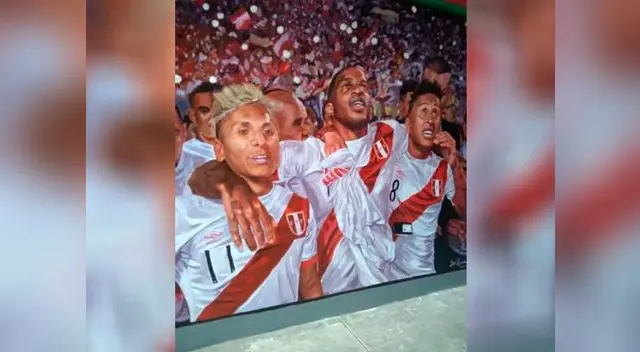Mural está ubicado en el Estadio Nacional