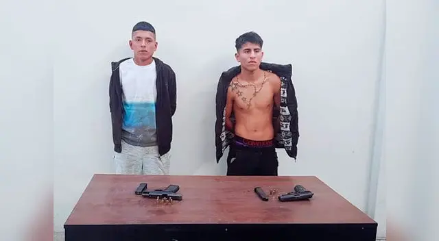 Los sujetos fueron capturados por la Policía Los sujetos fueron capturados por la Policía