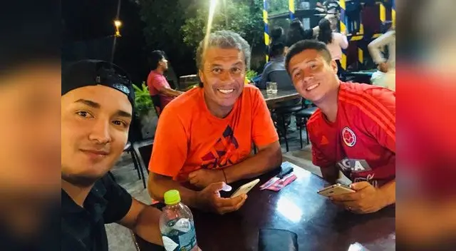 Martín Dall'orso junto a su hijo junior quien está en Nazca dando su apoyo