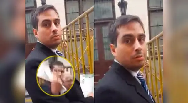 Sujeto hizo un gesto obsceno con el dedo Sujeto hizo un gesto obsceno con el dedo