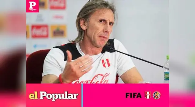 Ricardo Gareca dará conferencia de prensa en la previa del Perú vs. Costa Rica