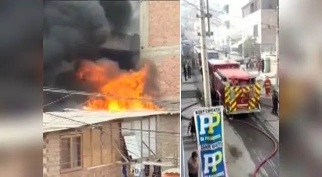 Bomberos ya vienen atendiendo al emergencia
