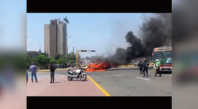 El tránsito vehicular fue cerrado tras incidente