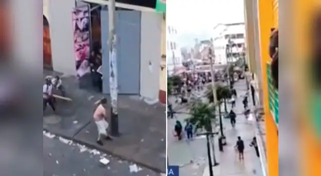 Enfrentamiento entre serenos y ambulantes Enfrentamiento entre serenos y ambulantes