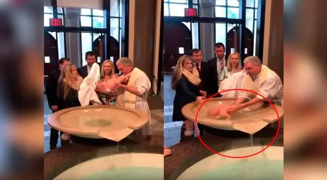 Bebé sufre aparatosa caída Bebé sufre aparatosa caída