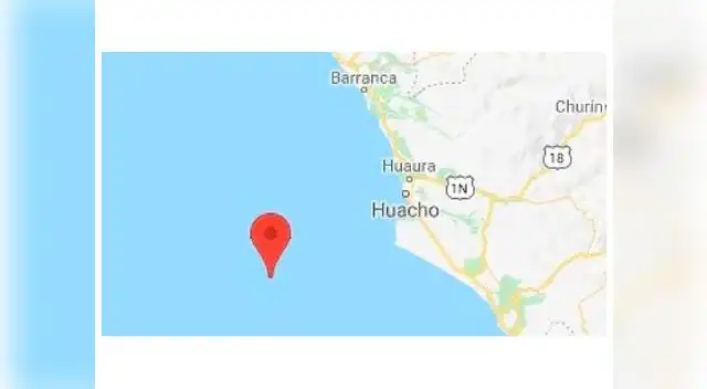 Sismo de regular intensidad se sintió en Huacho