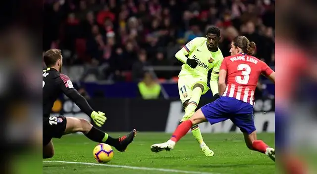 Dembelé, del Barcelona, puso el empate en el minuto 90’. Dembelé, del Barcelona, puso el empate en el minuto 90’.