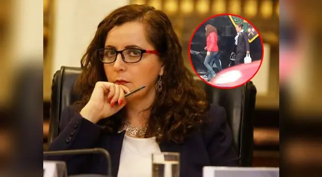 Denuncian a Rosa Bartra de usar escolta para cargar sus bolsas     