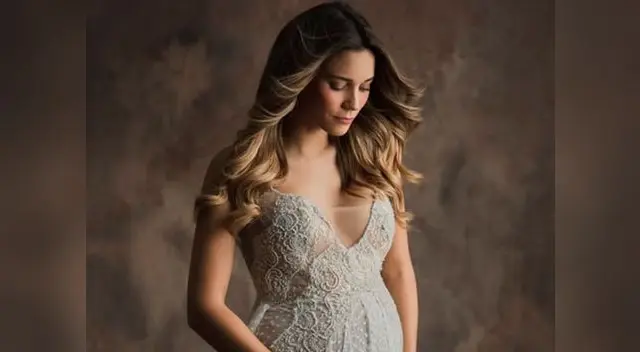 María Grazia Gamarra dio a luz hace dos semanas a su pequeña hija