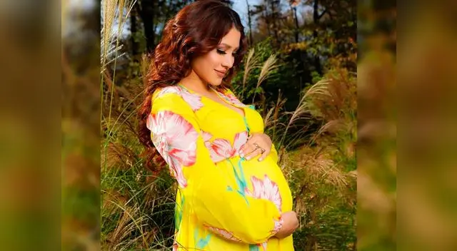 Lesly Castillo se mostró muy feliz por saber que pronto se convertira en madre.