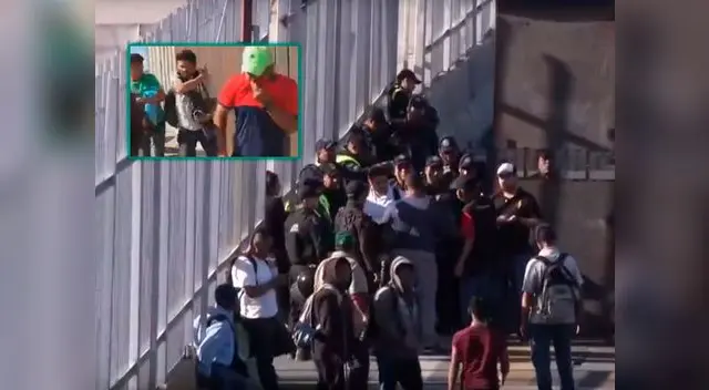 Helicópteros lanzaron gases lacrimógenos contra los cientos de centroamericanos 