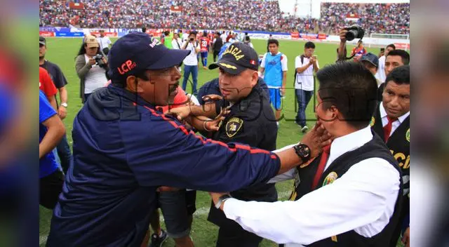 Soto agrede al oficial tras el final del encuentro