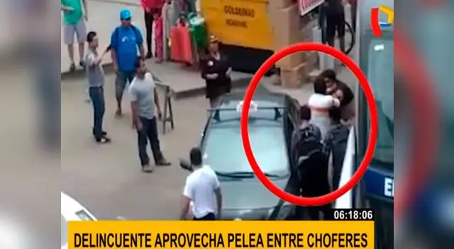 Delincuente aprovecha pelea para robar Delincuente aprovecha pelea para robar