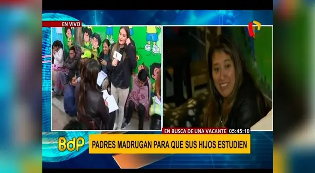 Padres se pelean vacantes con venezolanos en colegio de Los Olivos