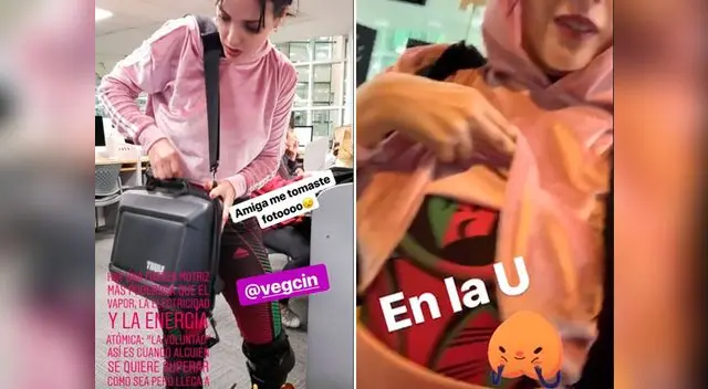 Rosángela Espinoza tuvo que ir a estudiar vestida como retadora