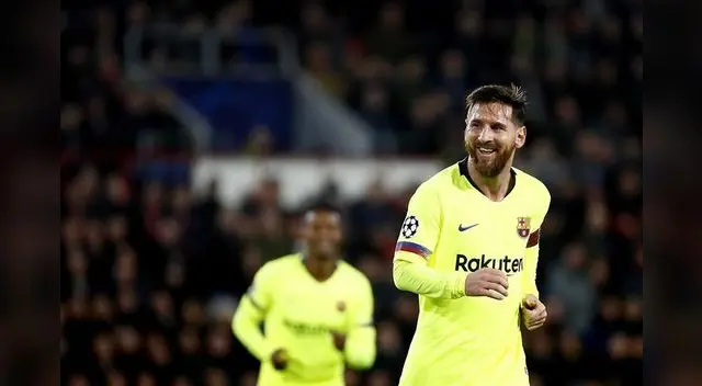Messi está feliz en la Champions
