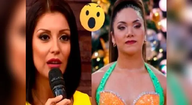Karla Tarazona le da con palo a bailarina Karla Tarazona le da con palo a bailarina