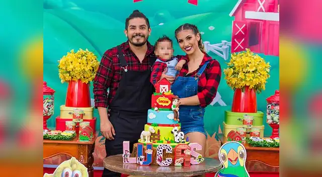 Erick Elera le preparó fiesta por todo lo alto y se disfrazaron de granjeritos.