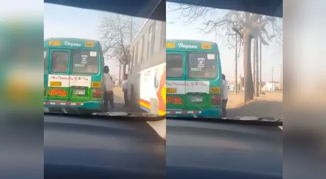 Bus arrastra a ladrón por varias calles 