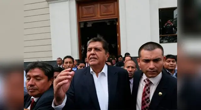 Alan García habló con la prensa