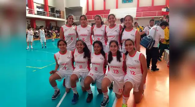 El equipo de basquetbol de Perú