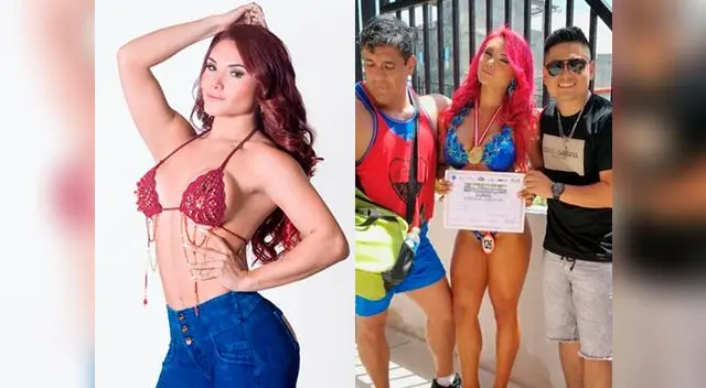 Génesis Tapia se luce como fisicoculturista