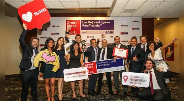 Atento es reconocida como la mejor empresa para trabajar en el Perú en 2018