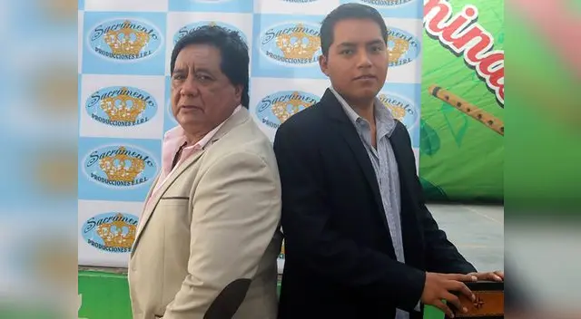 Sósimo Sacramento y su hijo Marco, que busca seguir sus pasos en el huayno