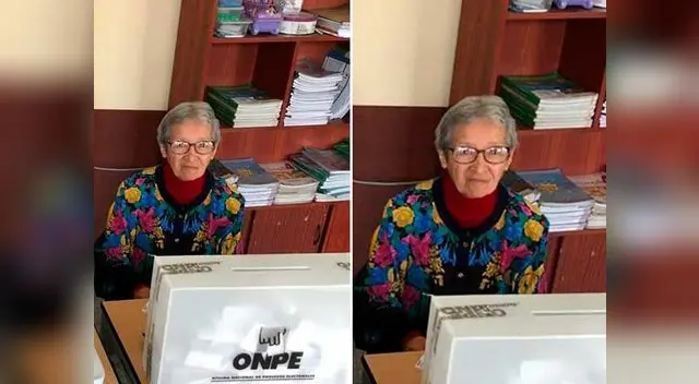 Doña de 80 años se ofreció como miembro de mesa