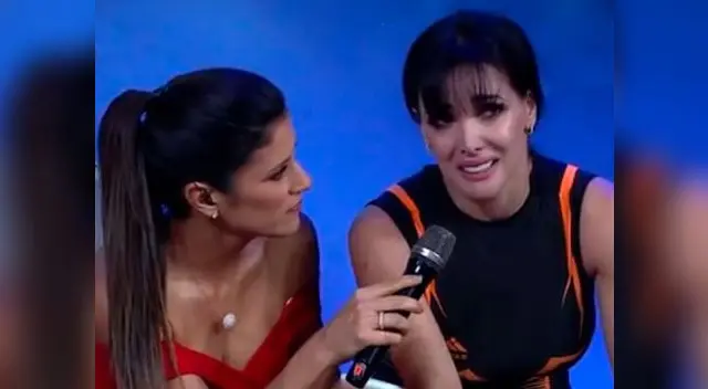 Rosángela Espinoza no pudo contener el llanto a recordar que casi pierde a su hermano