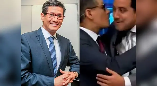 Erick Osores besa a sus compañeros en vivo y desata todo tipo de comentarios en redes