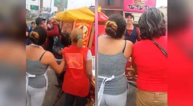 Ambulante venezolana se agarra a golpes con una peruana por un espacio en la vía pública Ambulante venezolana se agarra a golpes con una peruana por un espacio en la vía pública