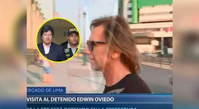 Ricardo Gareca visita a Edwin Oviedo en la prefectura