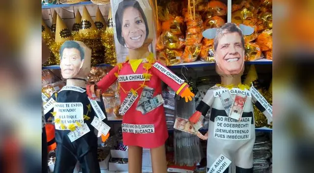 Piñatas y muñecos de políticos peruanos Piñatas y muñecos de políticos peruanos