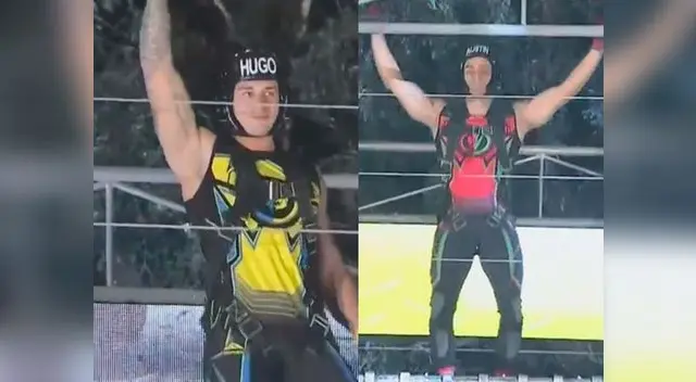 Ambos competidores se miden en una competencia extrema en Esto es guerra Ambos competidores se miden en una competencia extrema en Esto es guerra