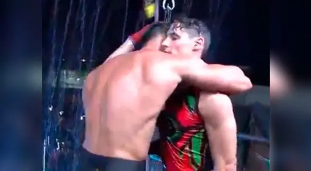 Fabio Agostini y Facundo González tuvieron noble gesto en el circuito final de Esto es guerra