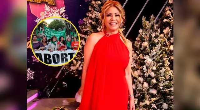 "Mi posición es la de sí a la vida", dijo muy enfática Gisela Valcárcel "Mi posición es la de sí a la vida", dijo muy enfática Gisela Valcárcel