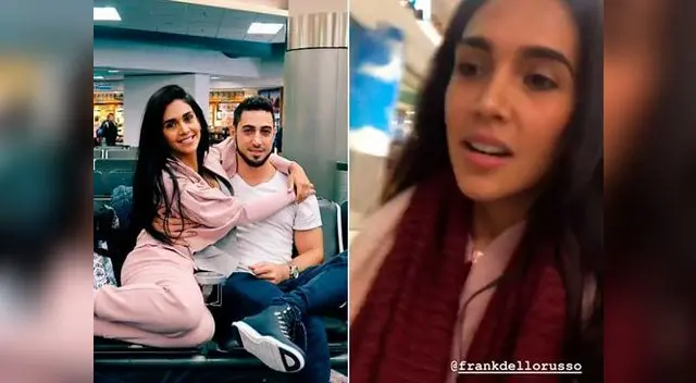 Vania Bludau derramó lágrimas en el aeropuerto