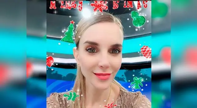 Juliana Oxenford deseó una feliz Navidad para sus seguidores