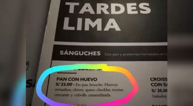 En Facebook se ha desatado un debate por el costo del sánguche