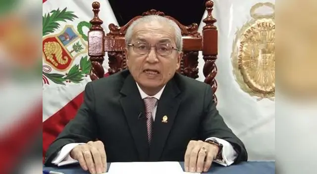 Conferencia de prensa del fiscal de la Nación