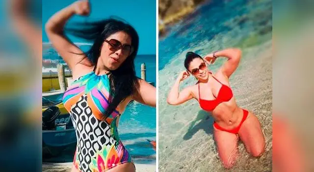 Cumbiambera dejó ver su escultural cuerpo en las playas de Jamaica