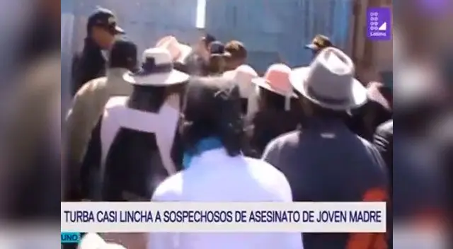 Pobladores intentaron linchar a presuntos asesinos de joven madre  