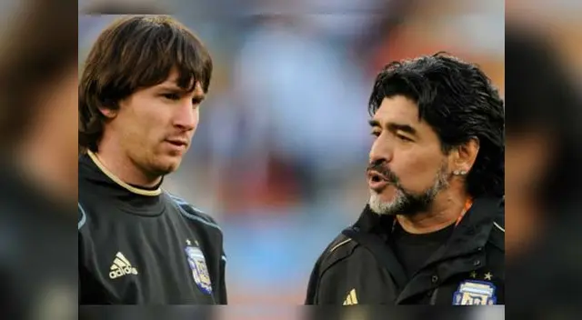 Diego Maradona dirigió a Lionel Messi en la Selección Argentina
