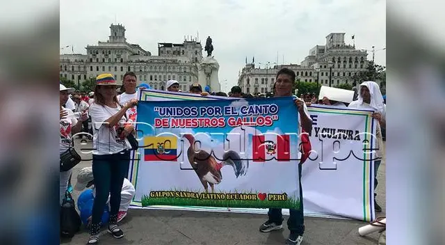 Manifestantes se movilizaron en el Cercado de Lima